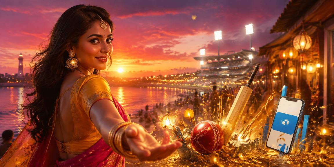 Chennai night market illuminated, symbolising vibrant online betting market