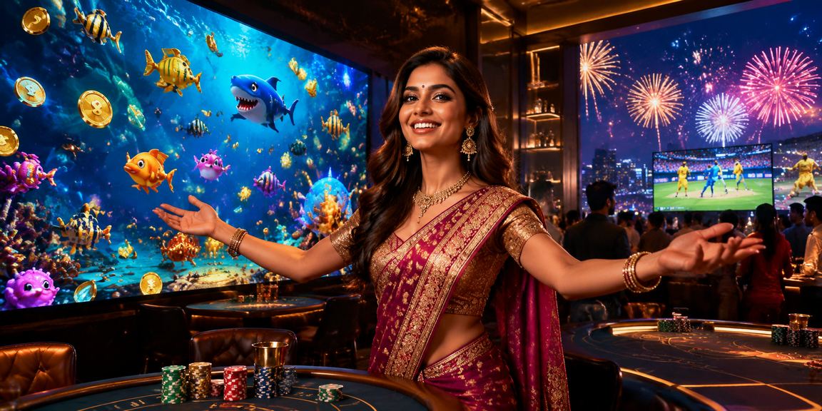 Indian cricket themed slots casino game bright neon design
